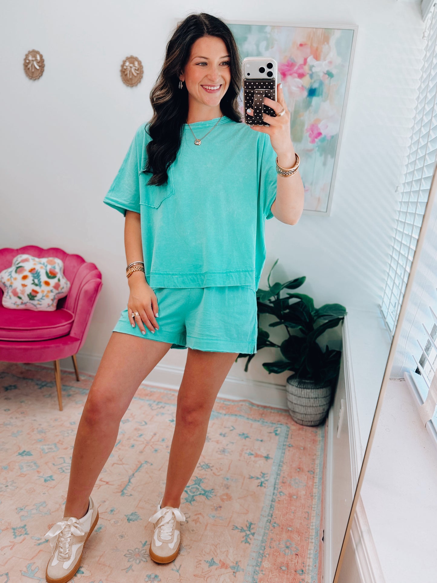 Easy Days Cotton Shorts Set - Mint