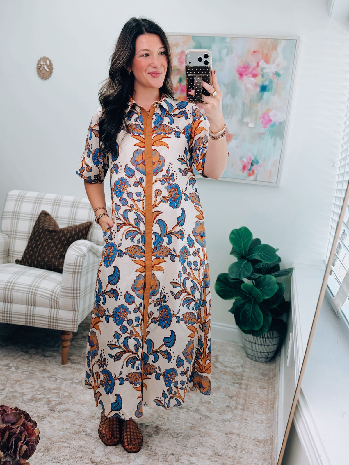 Maren Mix Midi Dress