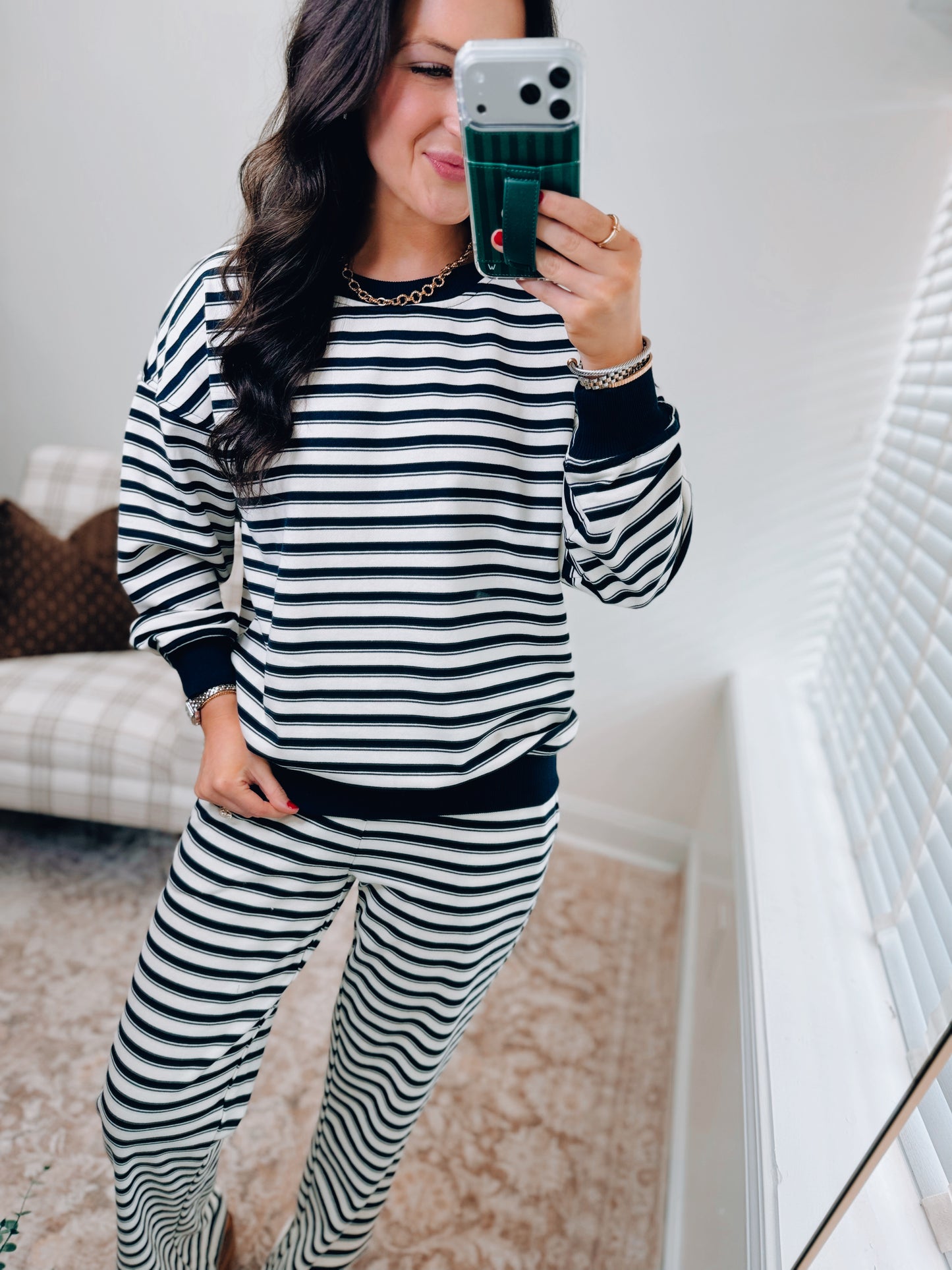 Lily Striped Lounge Set