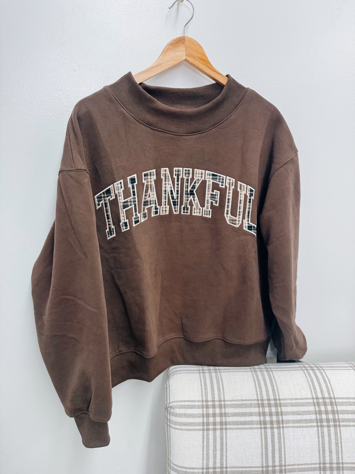 The Mock Club Pullover - THANKFUL