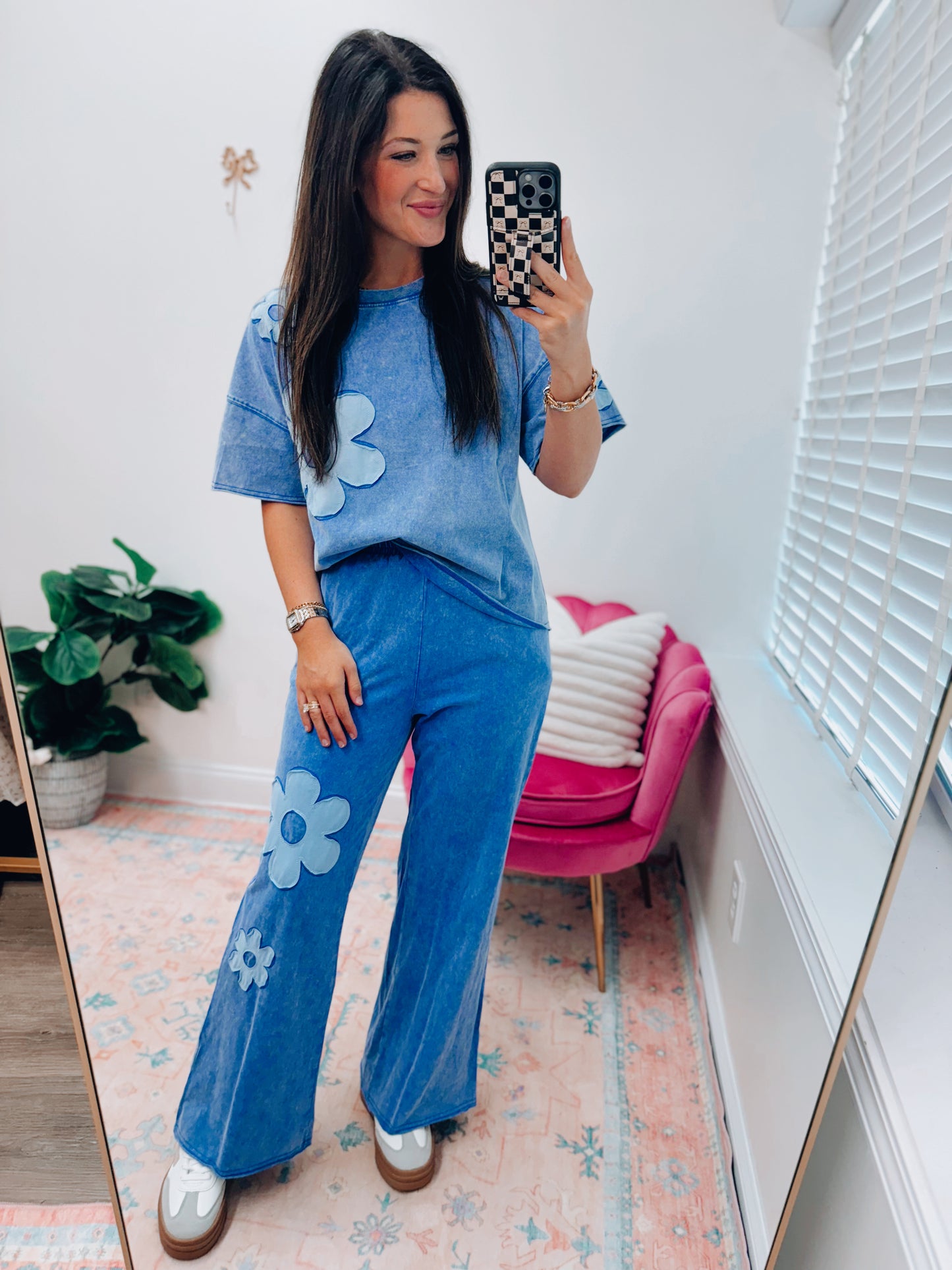 Dallas Mineral Patched Pant Set