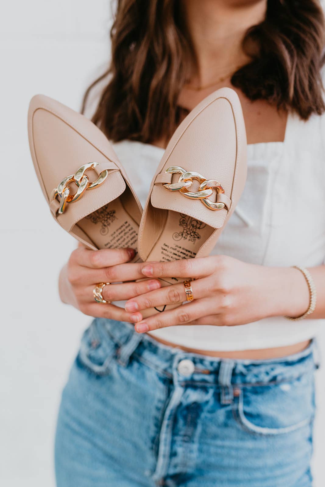 Nude Uptown Girl Mules