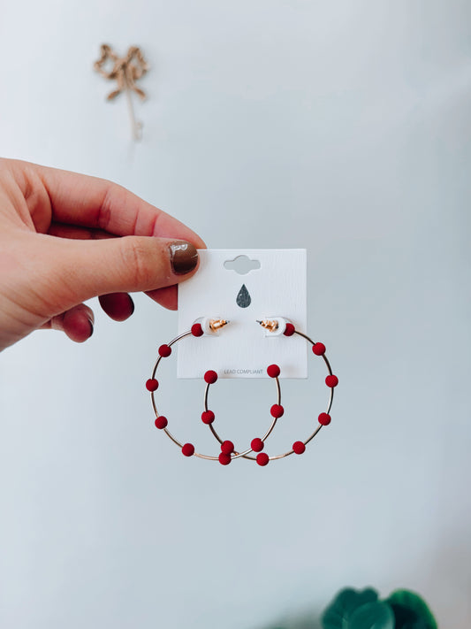 Color Ball Hoops - Red