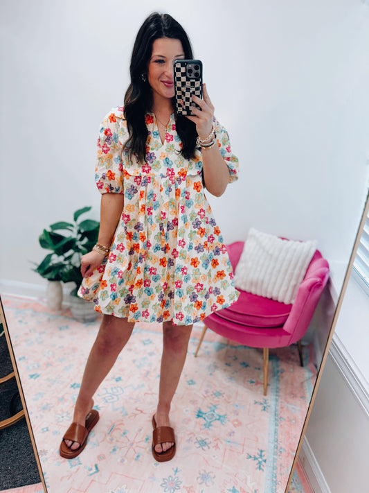 Polly Printed Mini Dress