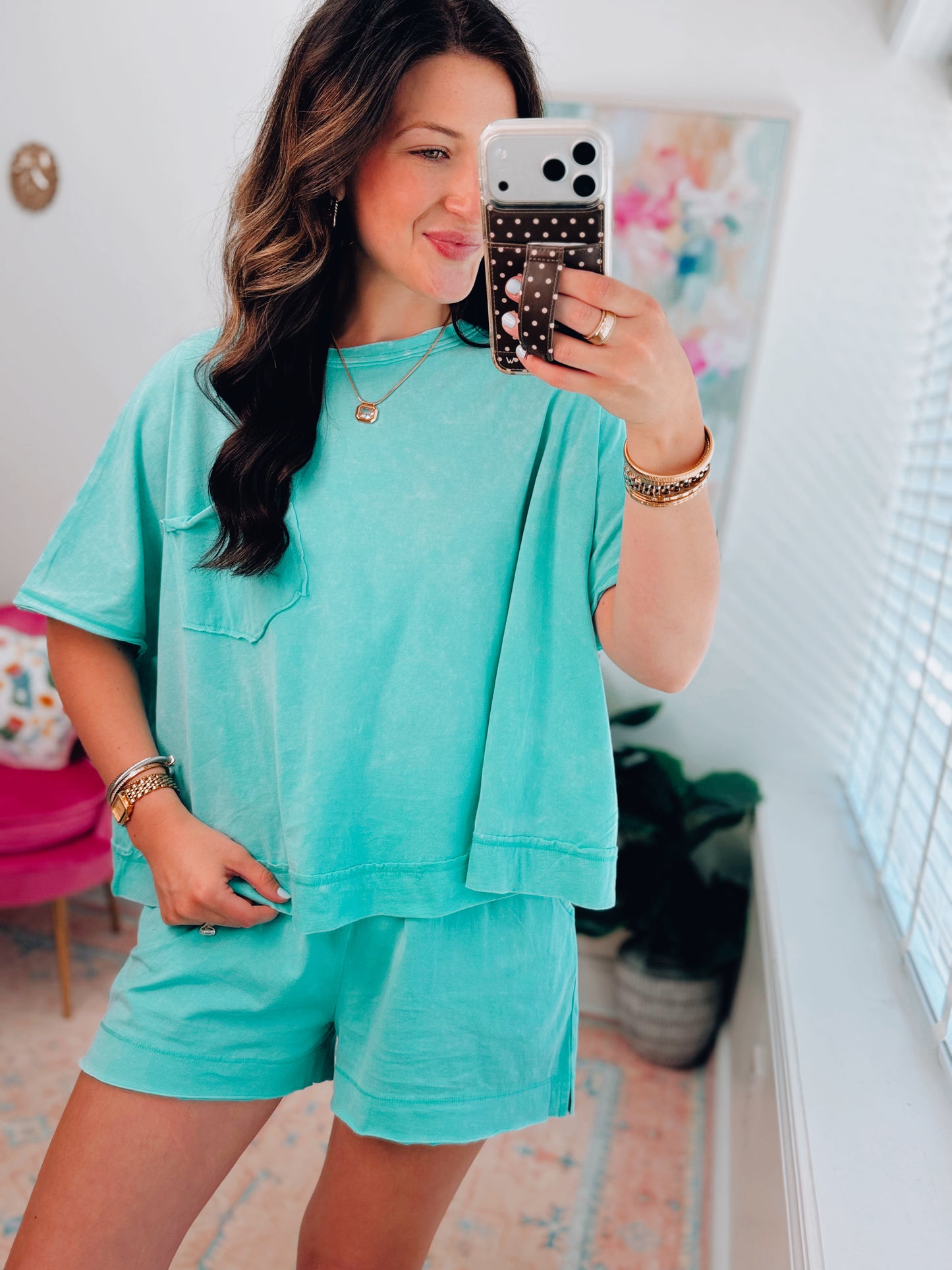 Easy Days Cotton Shorts Set - Mint