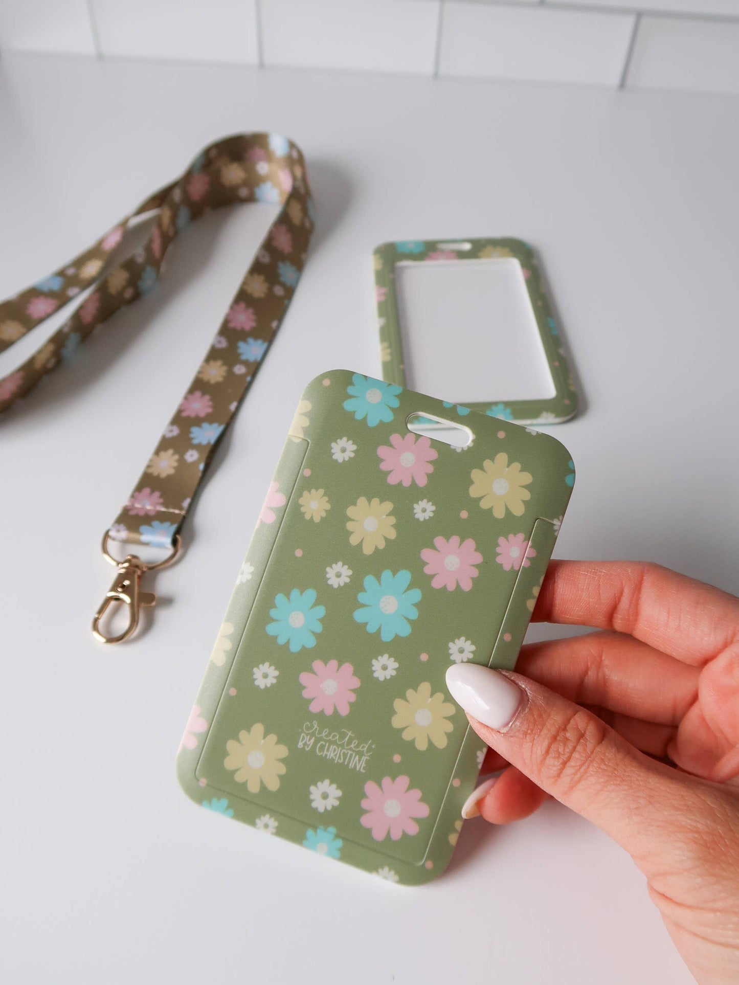 Garden Bloom Lanyard Badge Holder