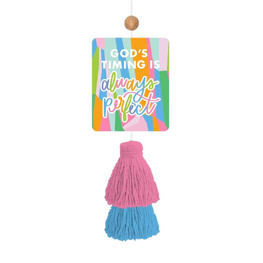 Mary Square Air Freshener | God's Timing
