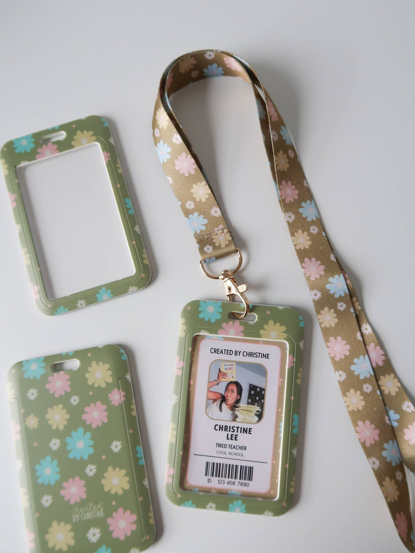 Garden Bloom Lanyard Badge Holder