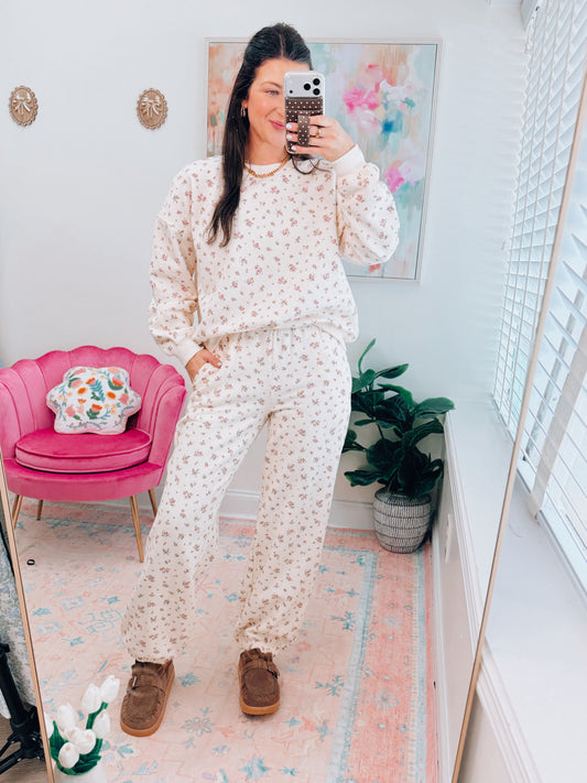 Daisy Lane Floral Joggers