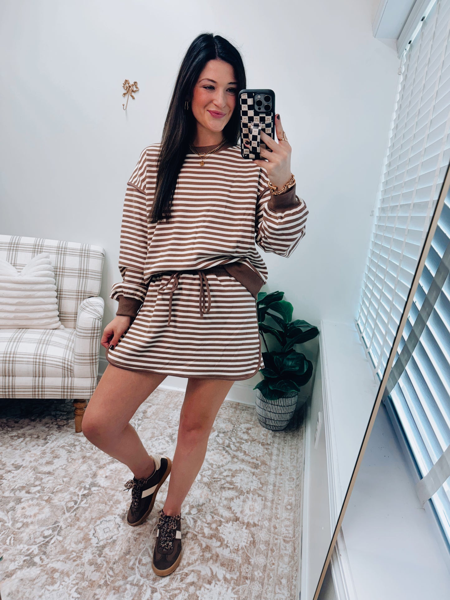 Autumn Stripes Skort Set