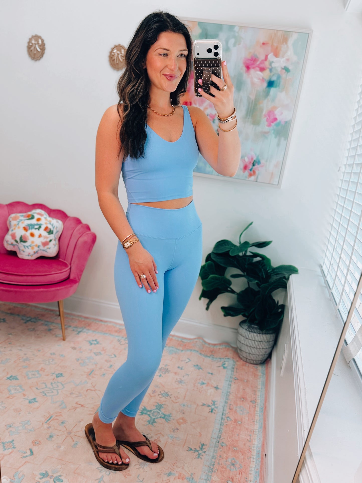 Casey Blue Alignment Yoga Set