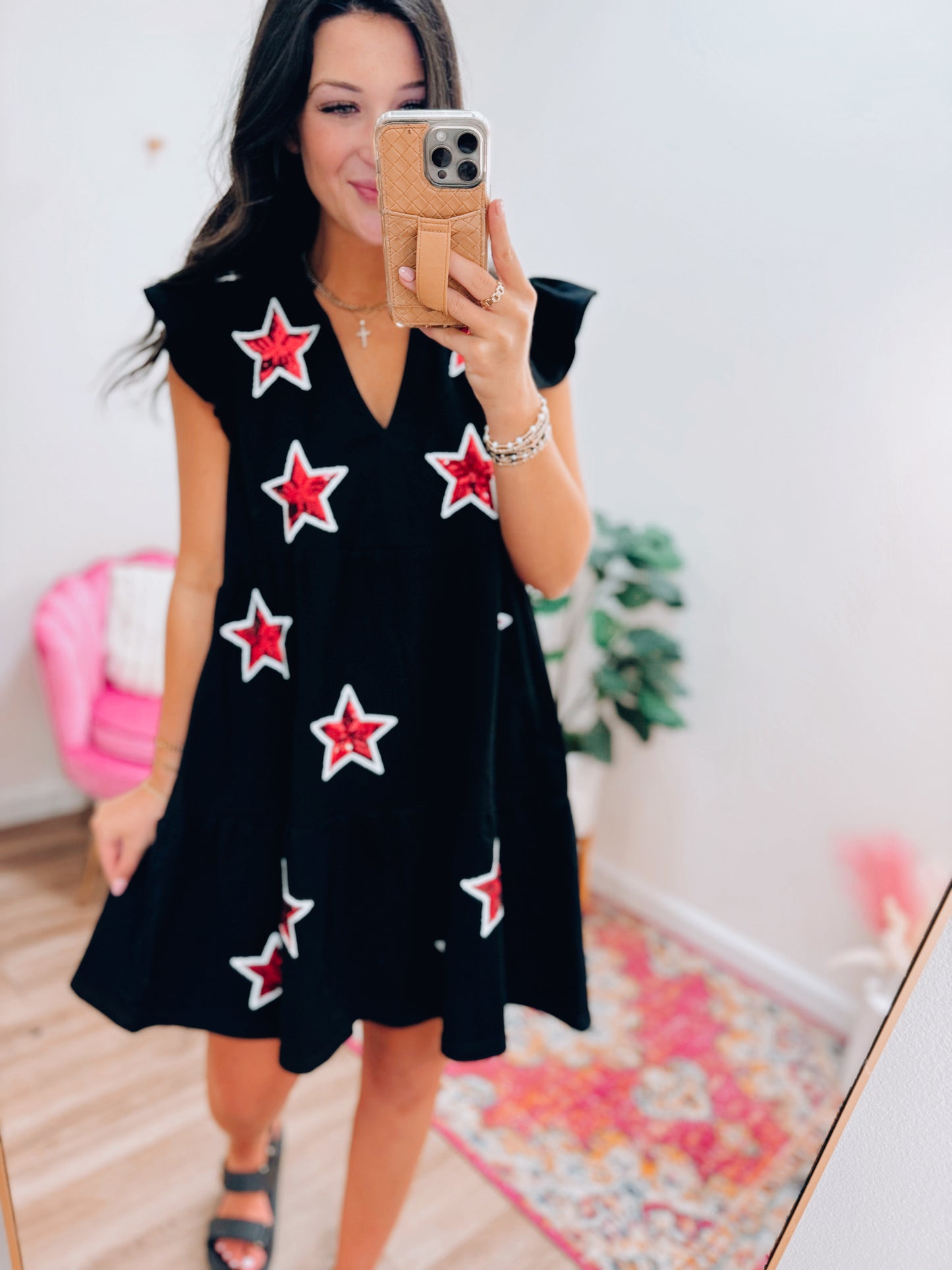 Sequin Stars Game Day Dress