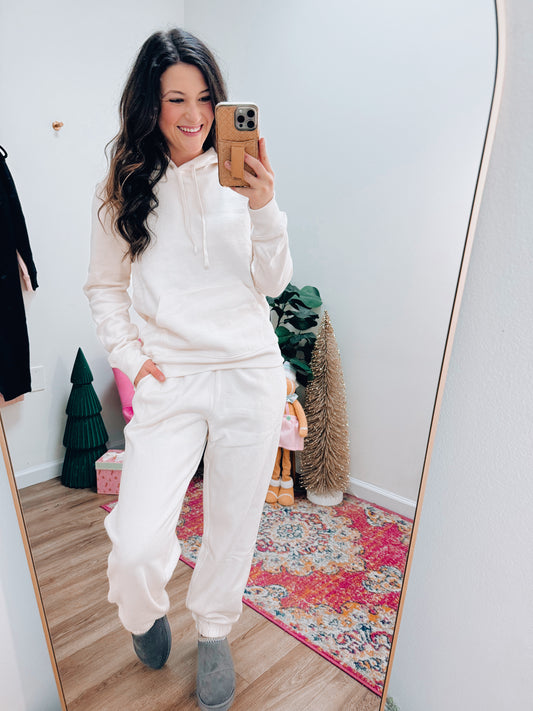 Comfort Hoodie Set - Cream