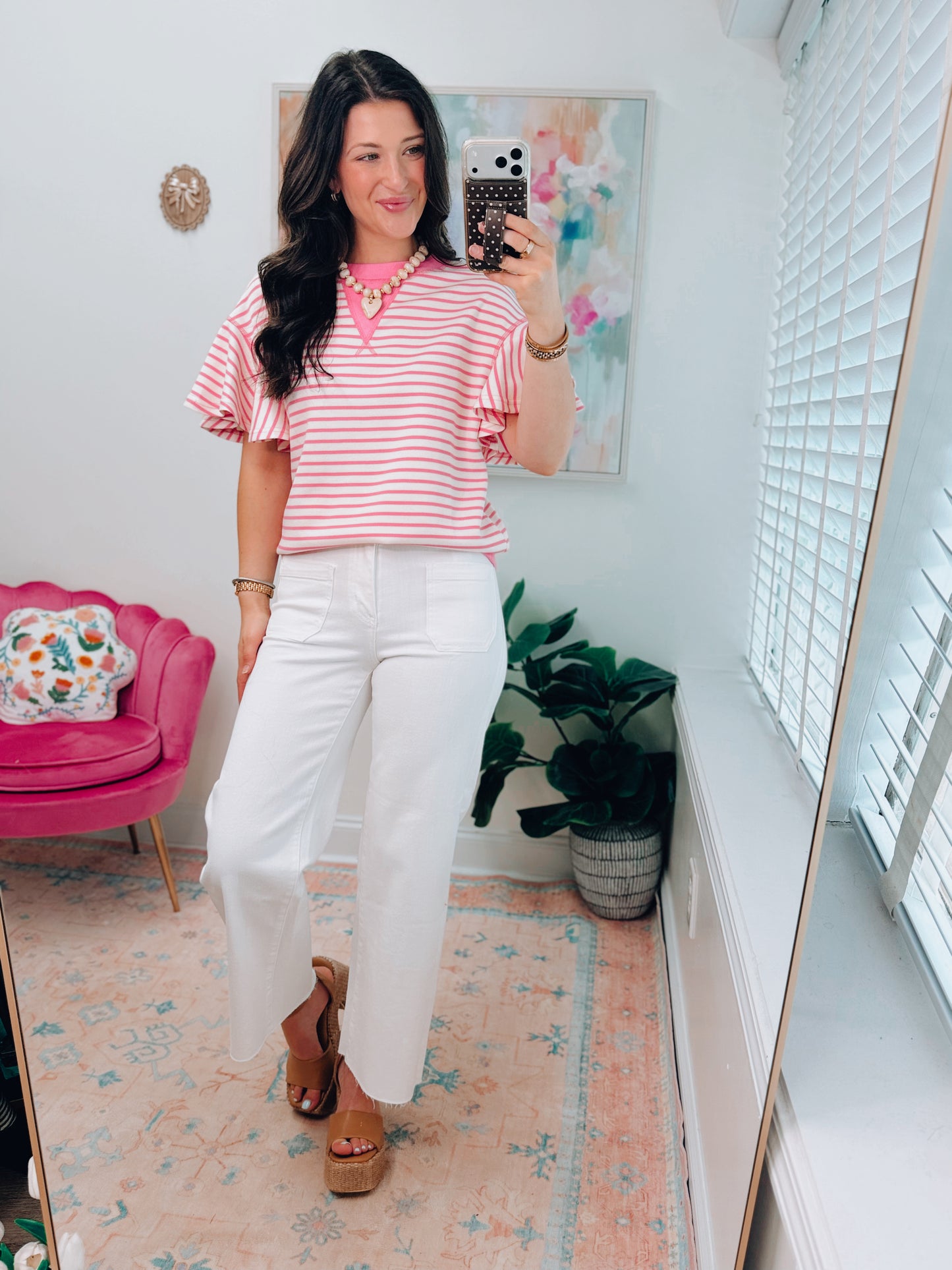Posie Textured Stripe Knit Top