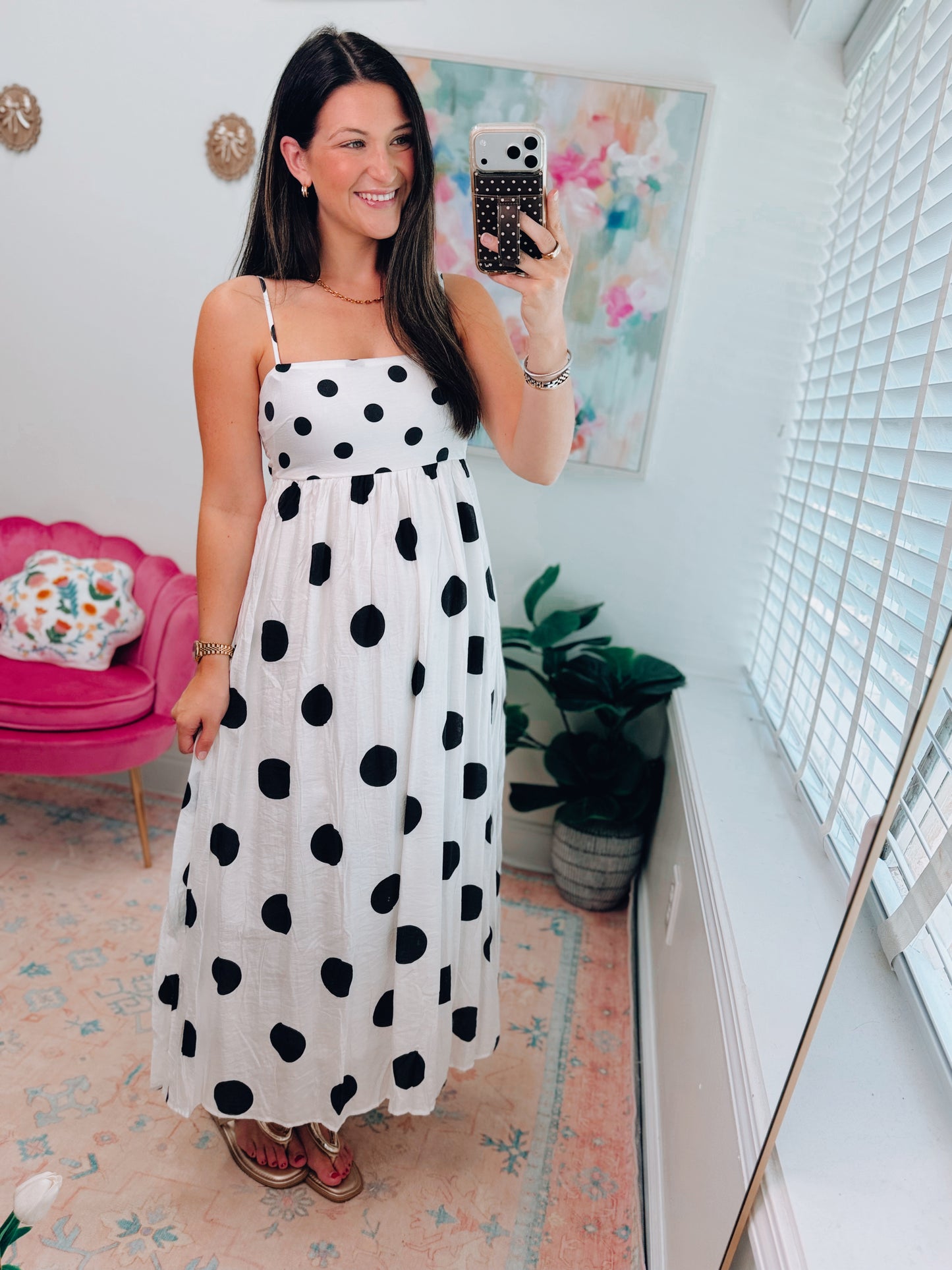 Willow Polka Dot Maxi Dress