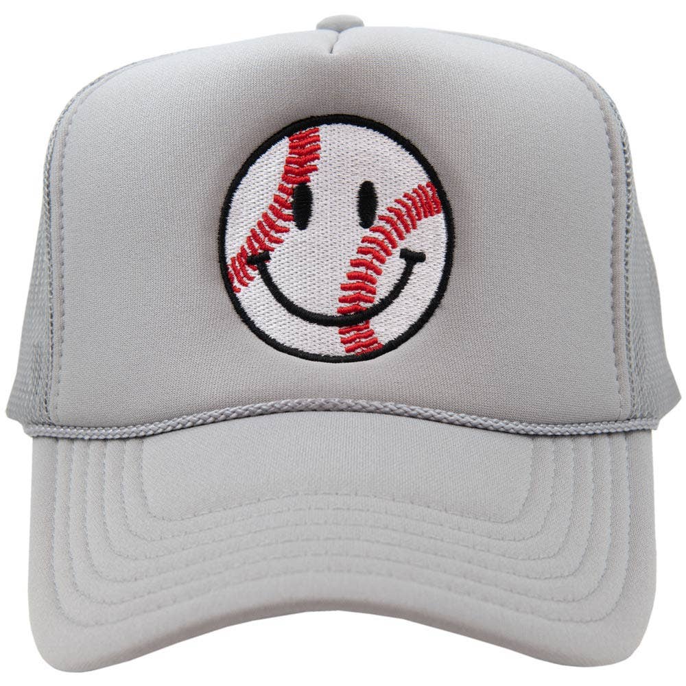 Baseball Smily Foam Trucker Hat