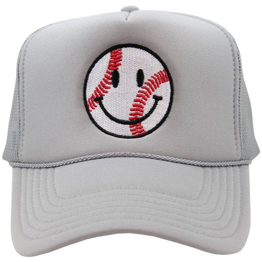 Baseball Smily Foam Trucker Hat