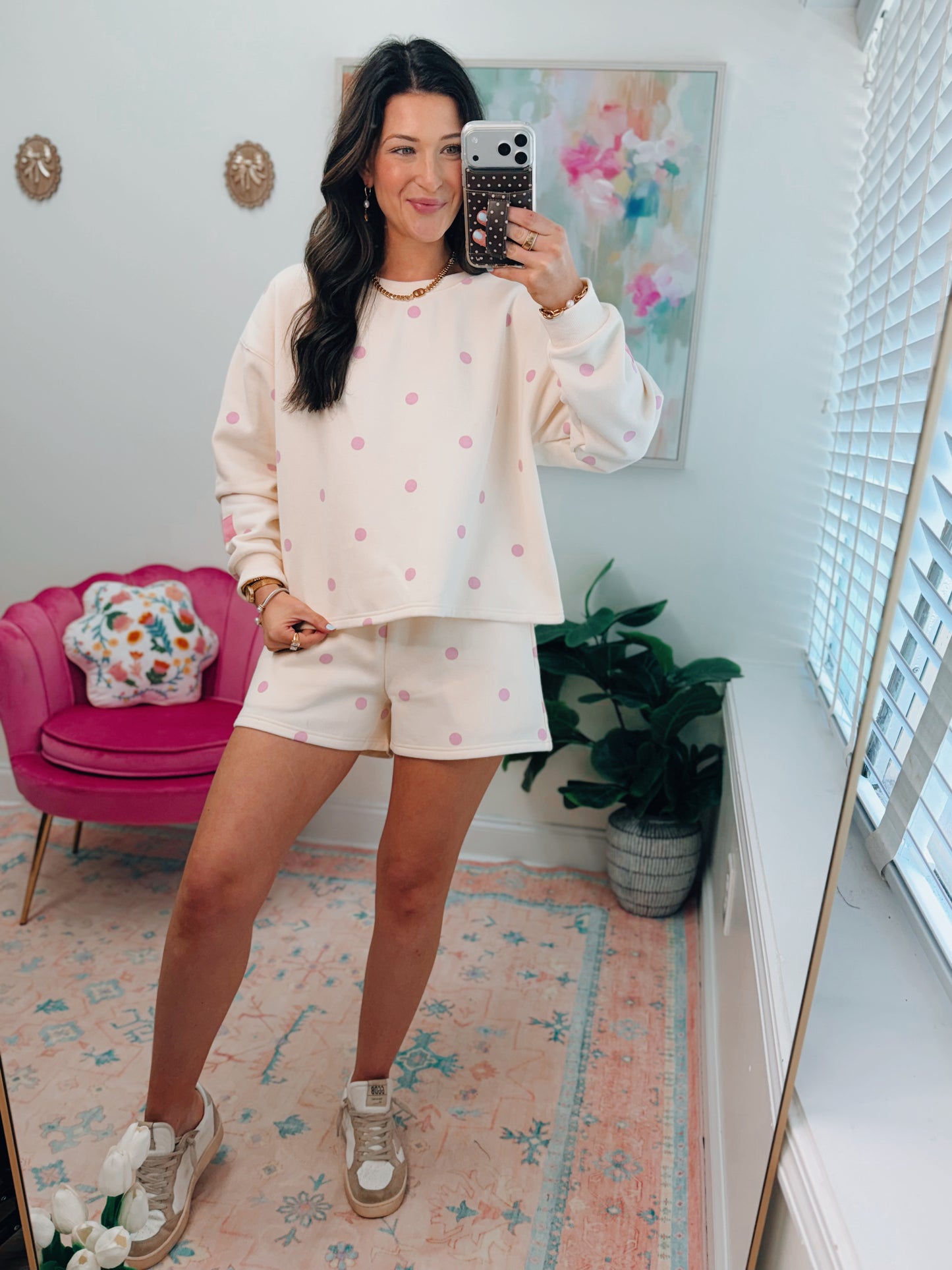 Lainey Polka Dot Shorts Set
