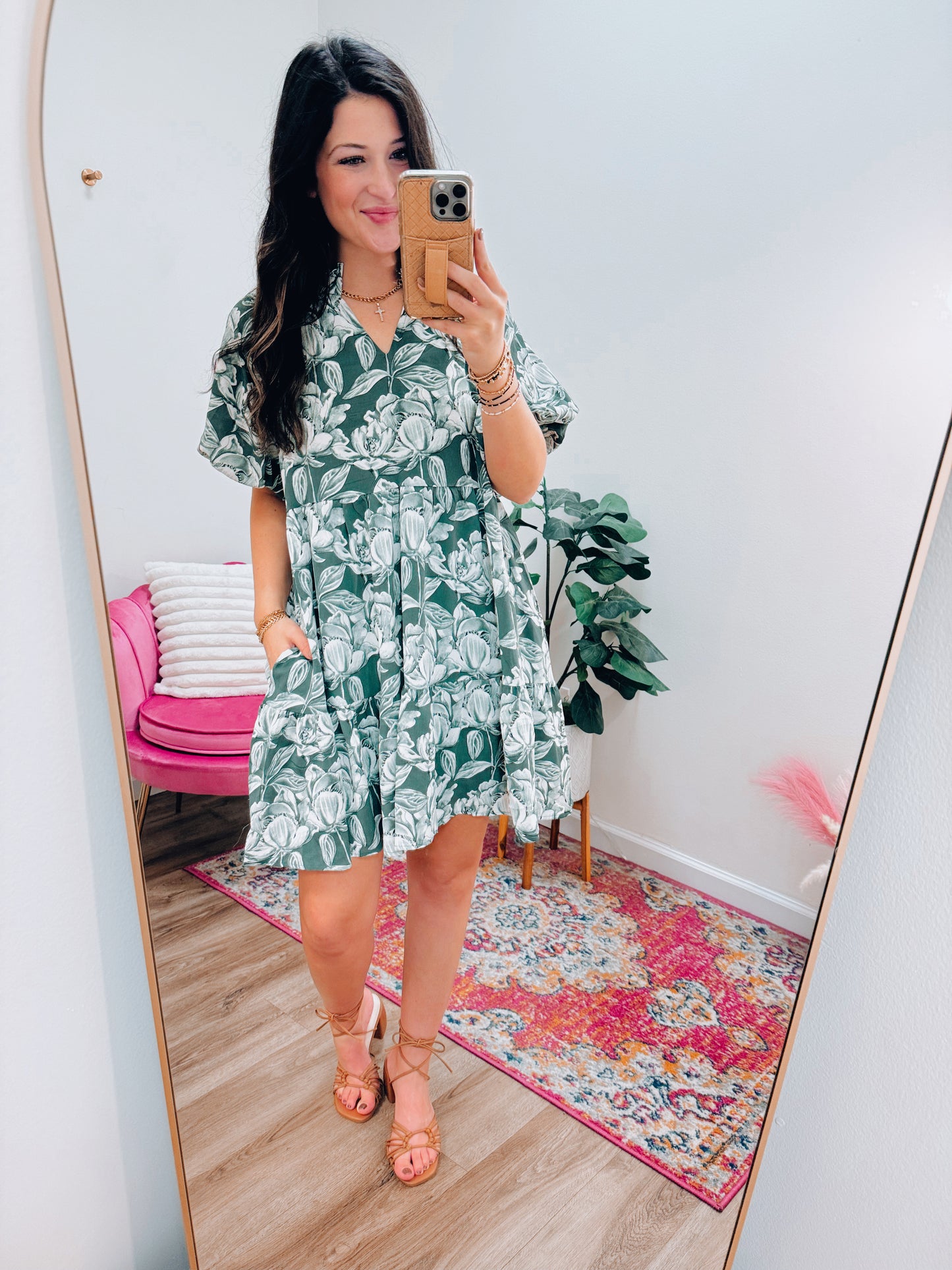 Bre Floral Printed Mini Dress