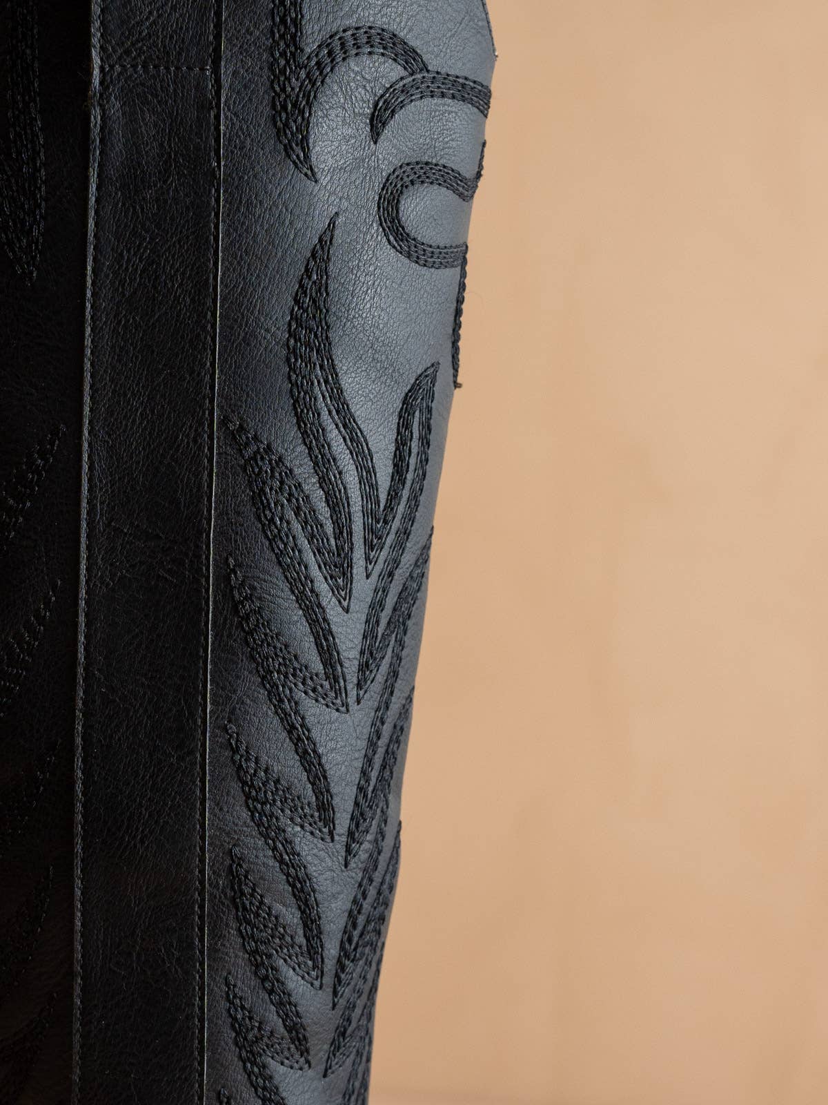 The Samara Black | Embroidered Western Tall Fall Boot