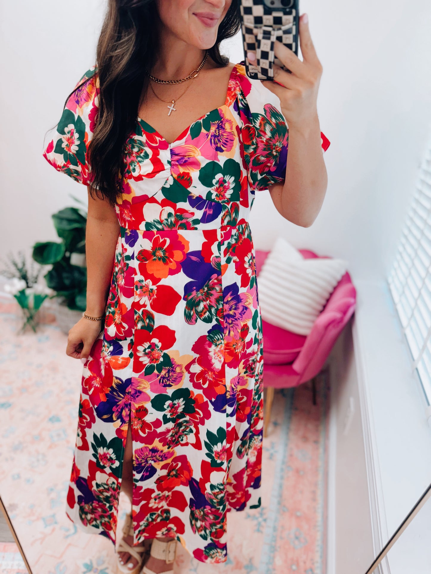 Paradise Babydoll Midi Dress