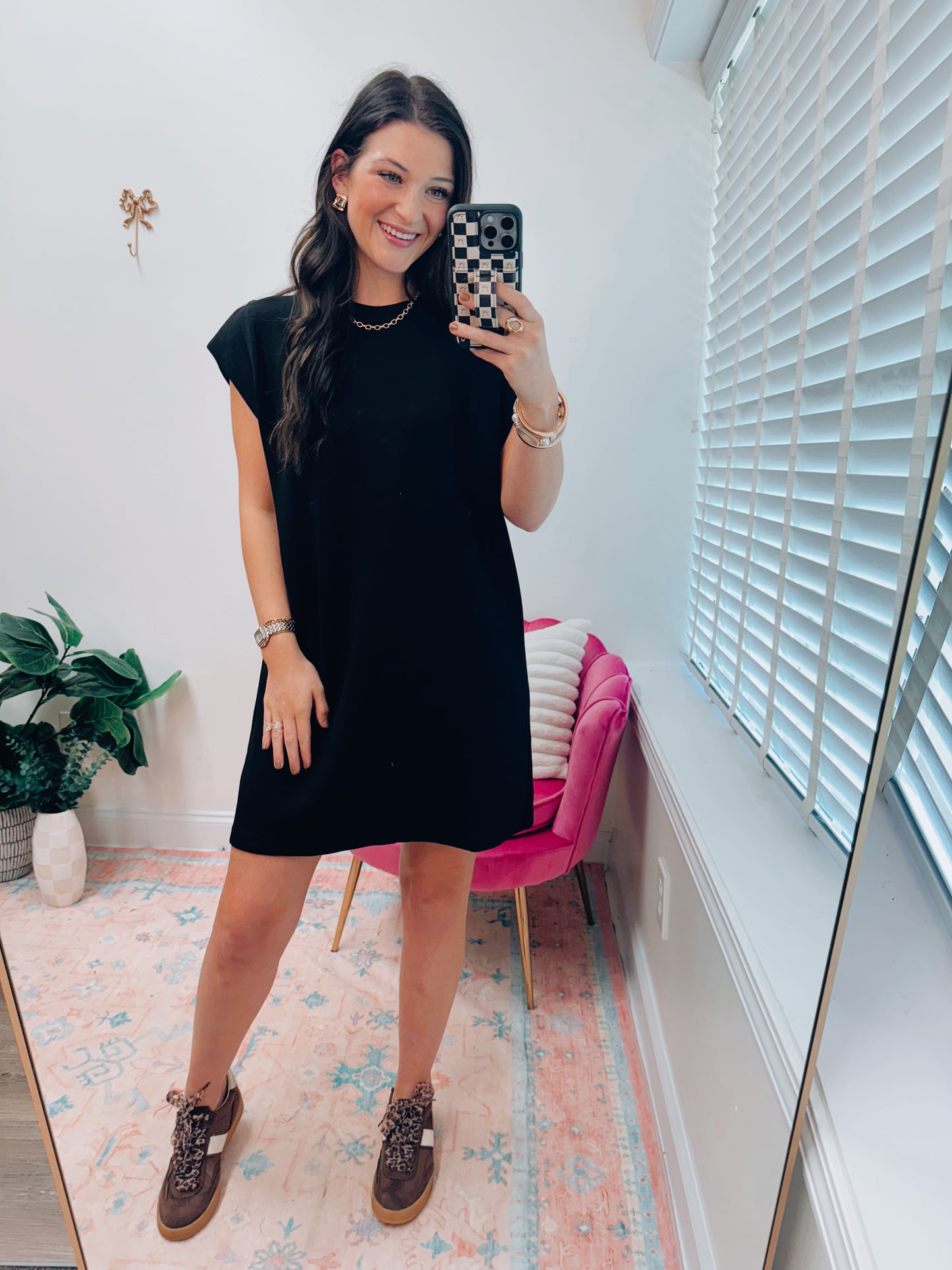 Lennox Comfort Mini Dress - Black