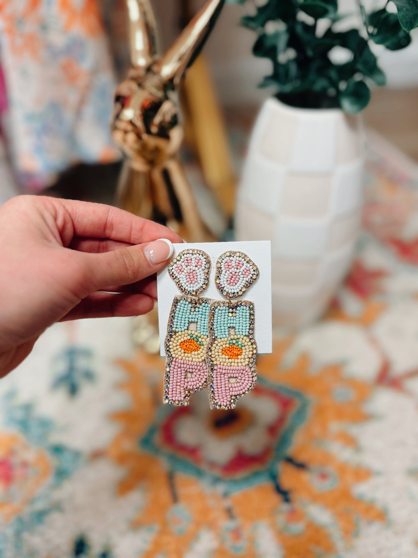 HOP HOP Beaded Earrings