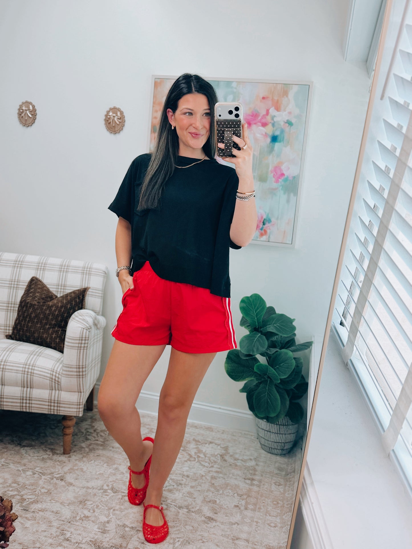 Side Lace Game Day Shorts