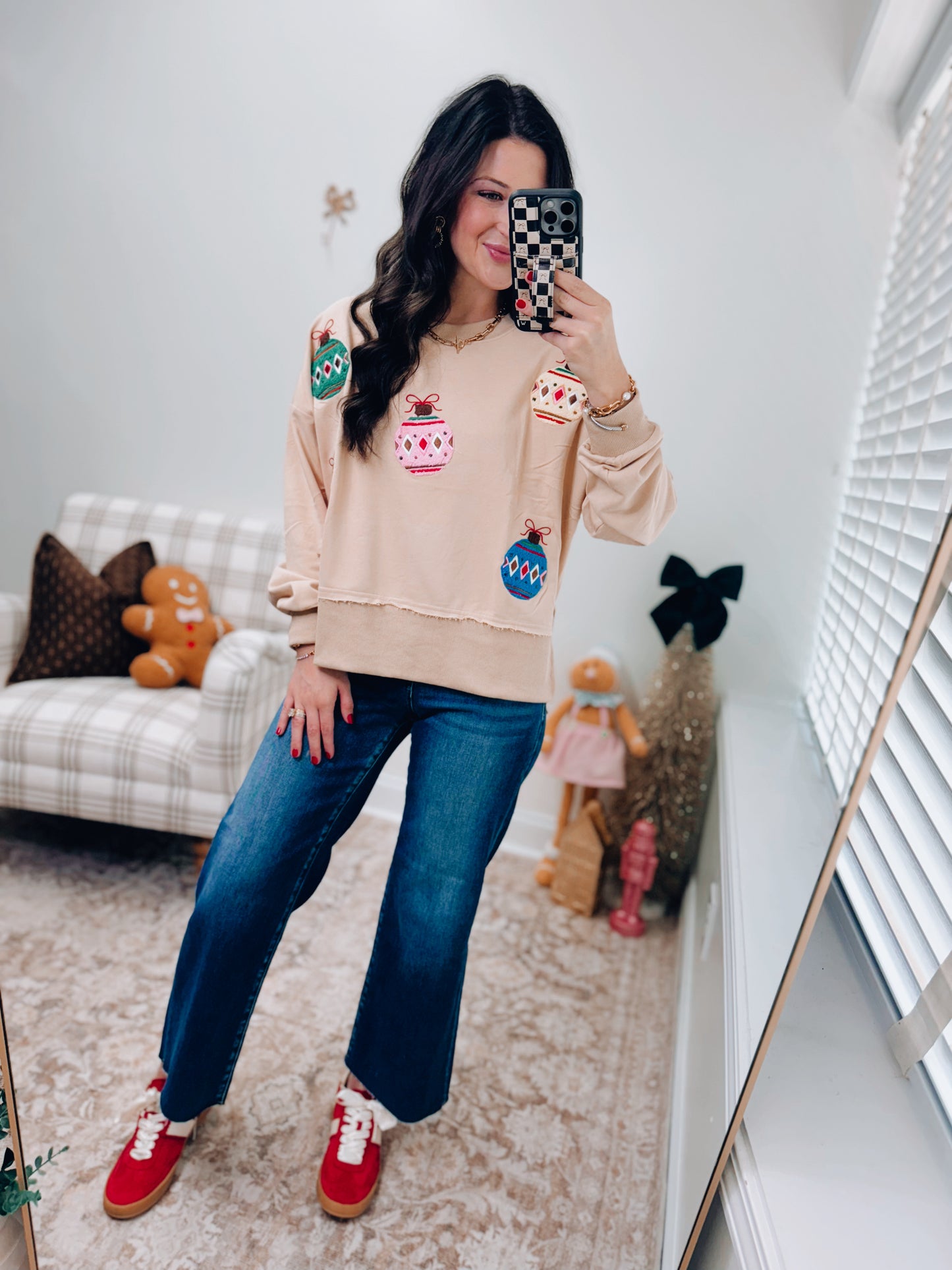 CURVY Ornament Christmas Crewneck