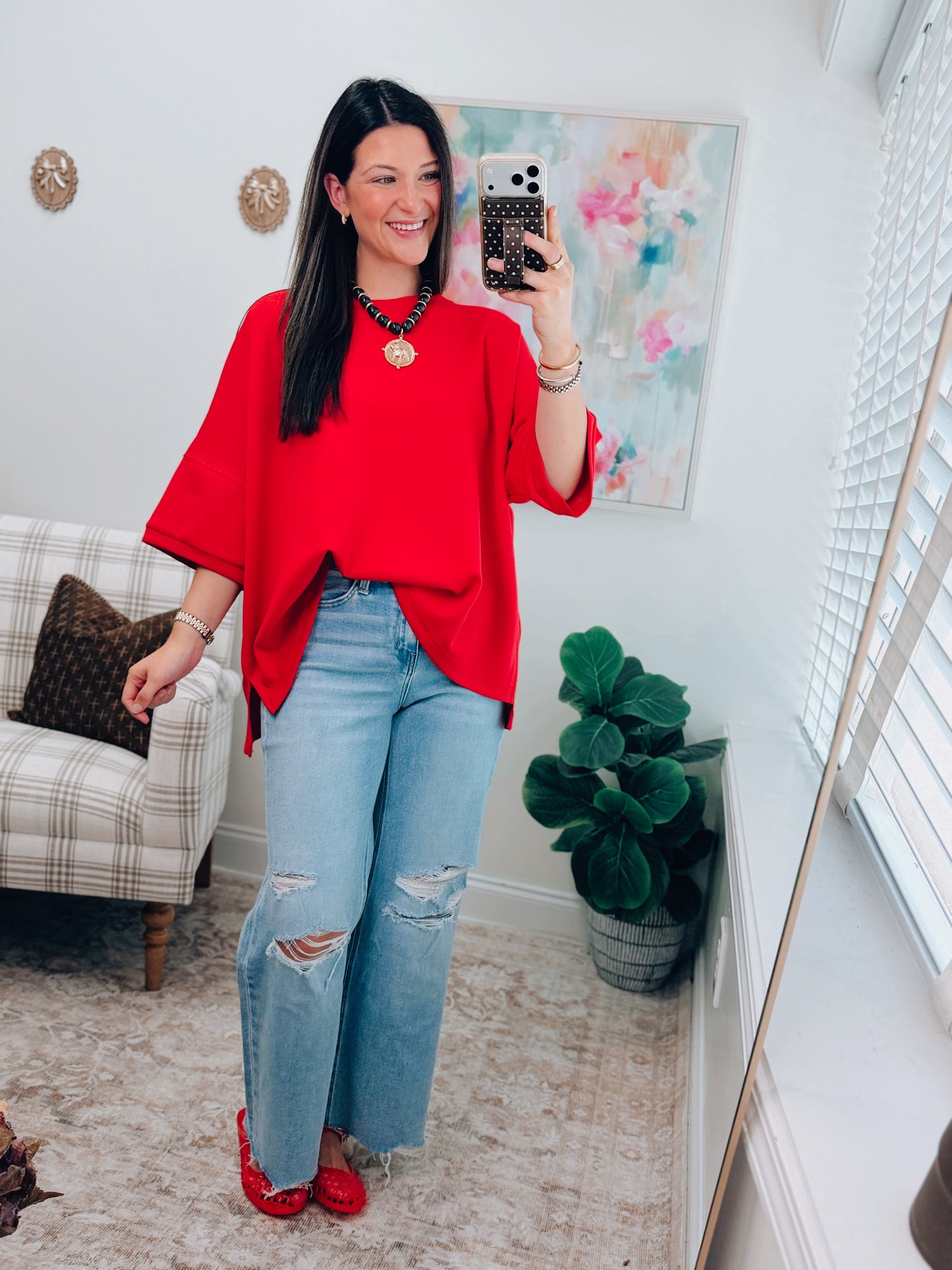Dallas Scuba Basic Top - Ruby