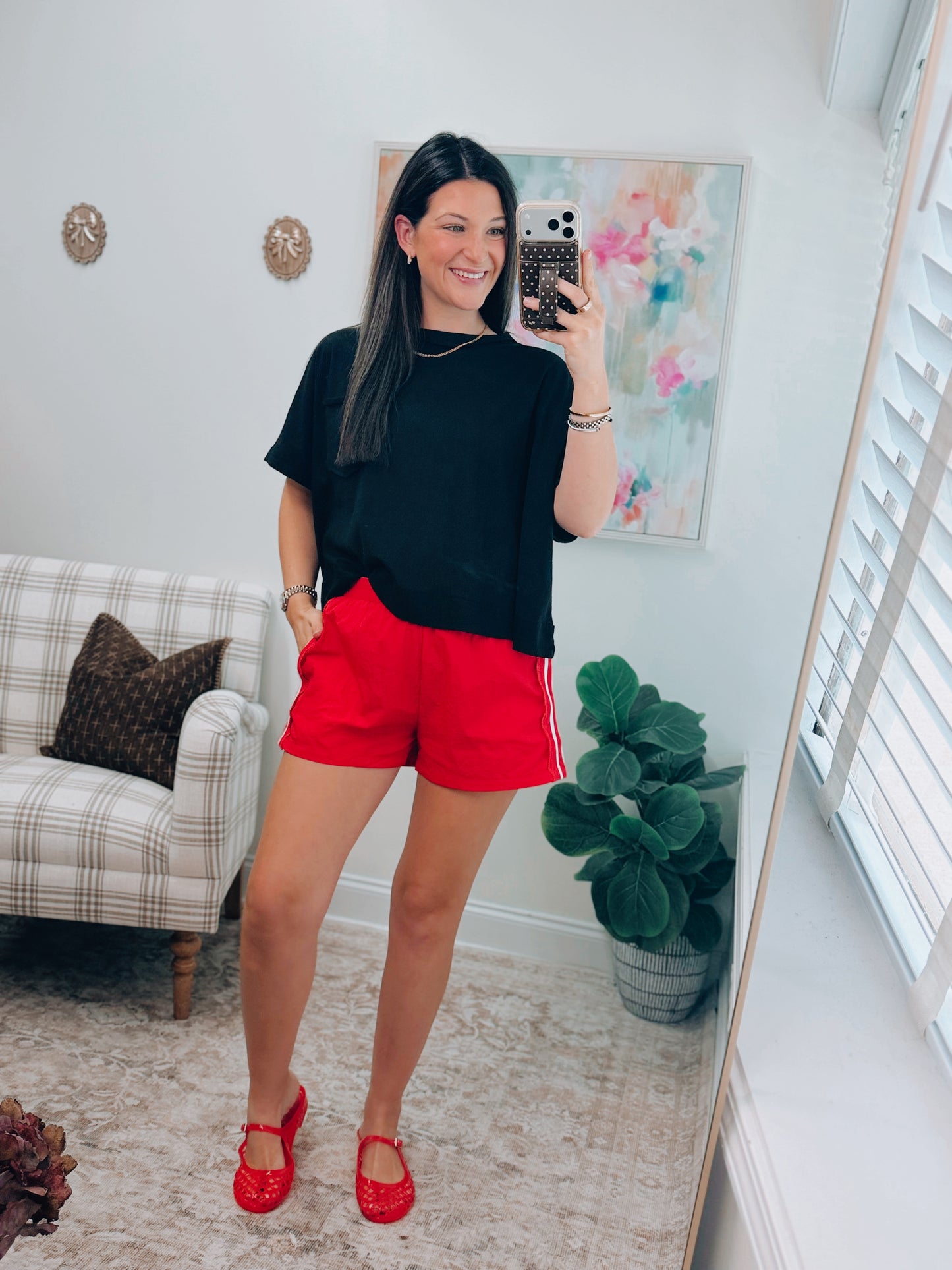 Side Lace Game Day Shorts