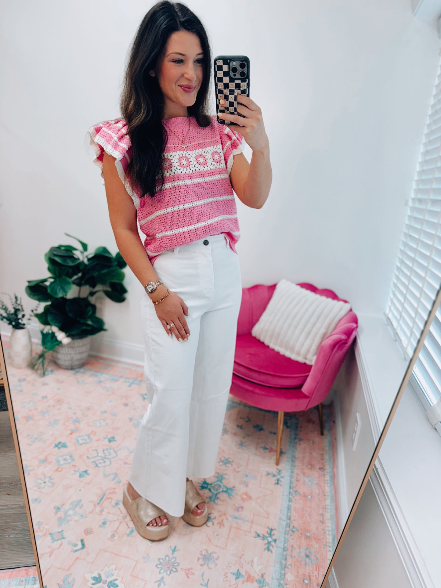 Annie White Wide Leg Denim
