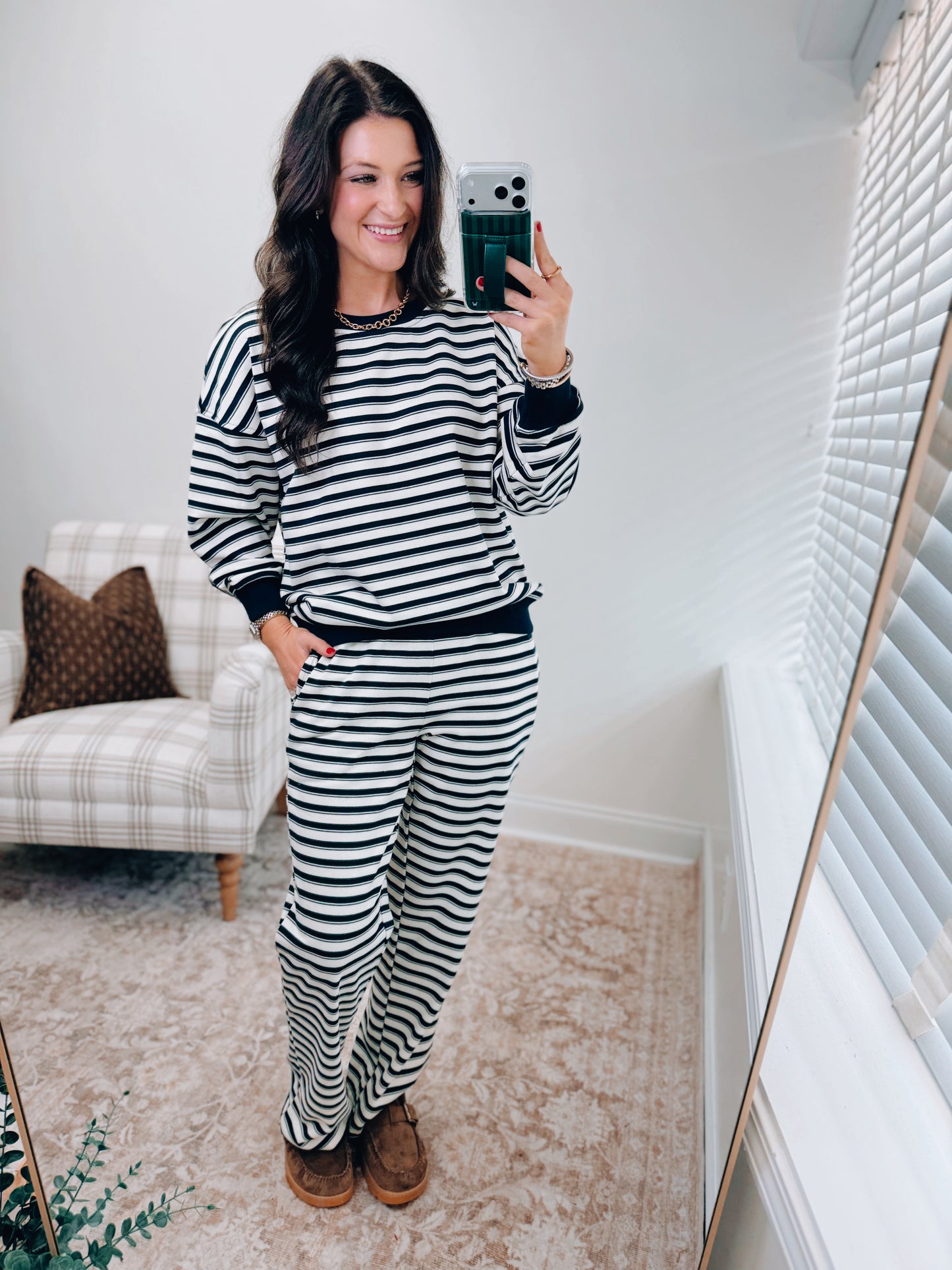 Lily Striped Lounge Set