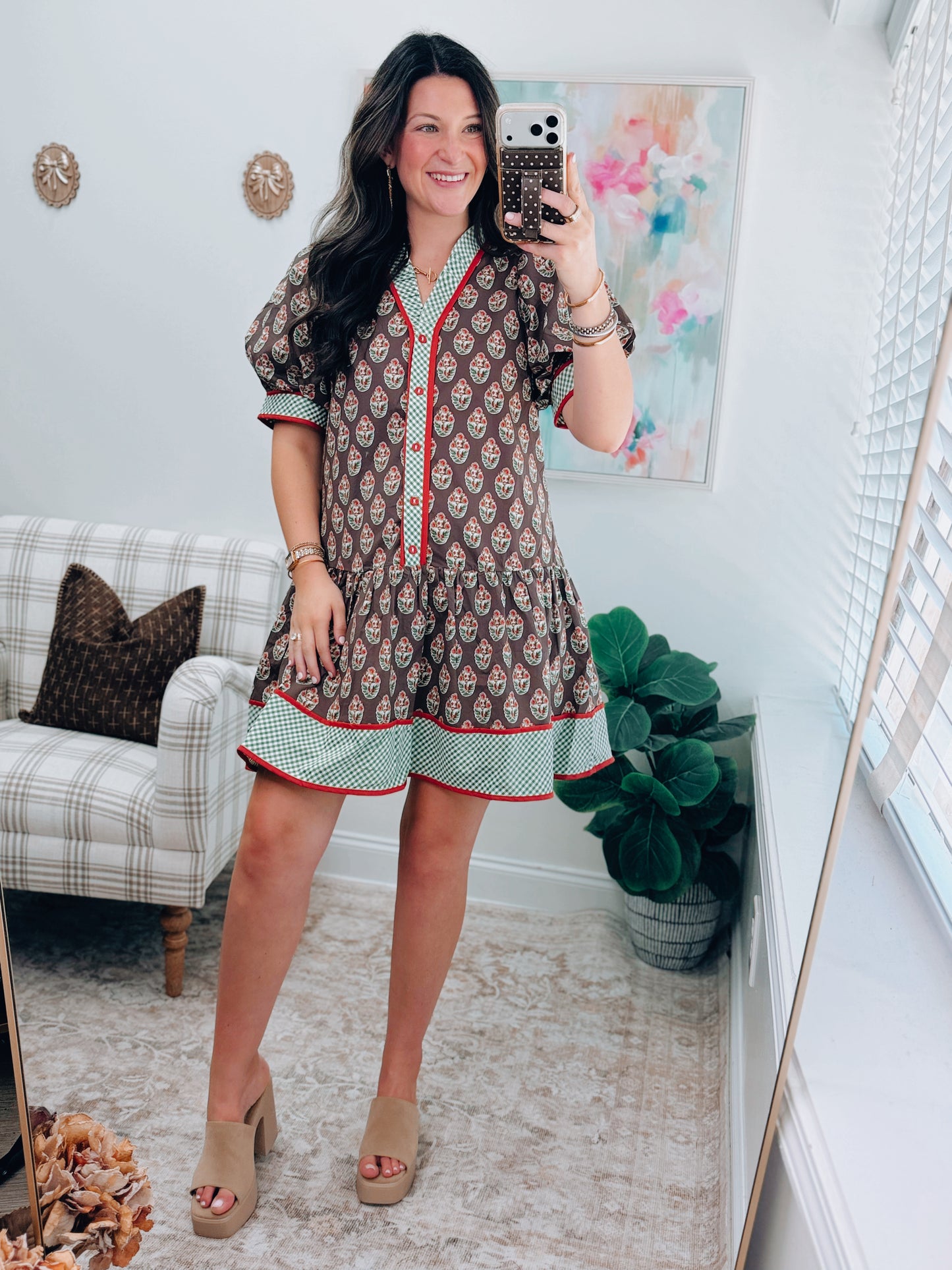 Maple Bouquet Mini Dress
