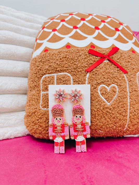 Nutcracker Beaded Earrings