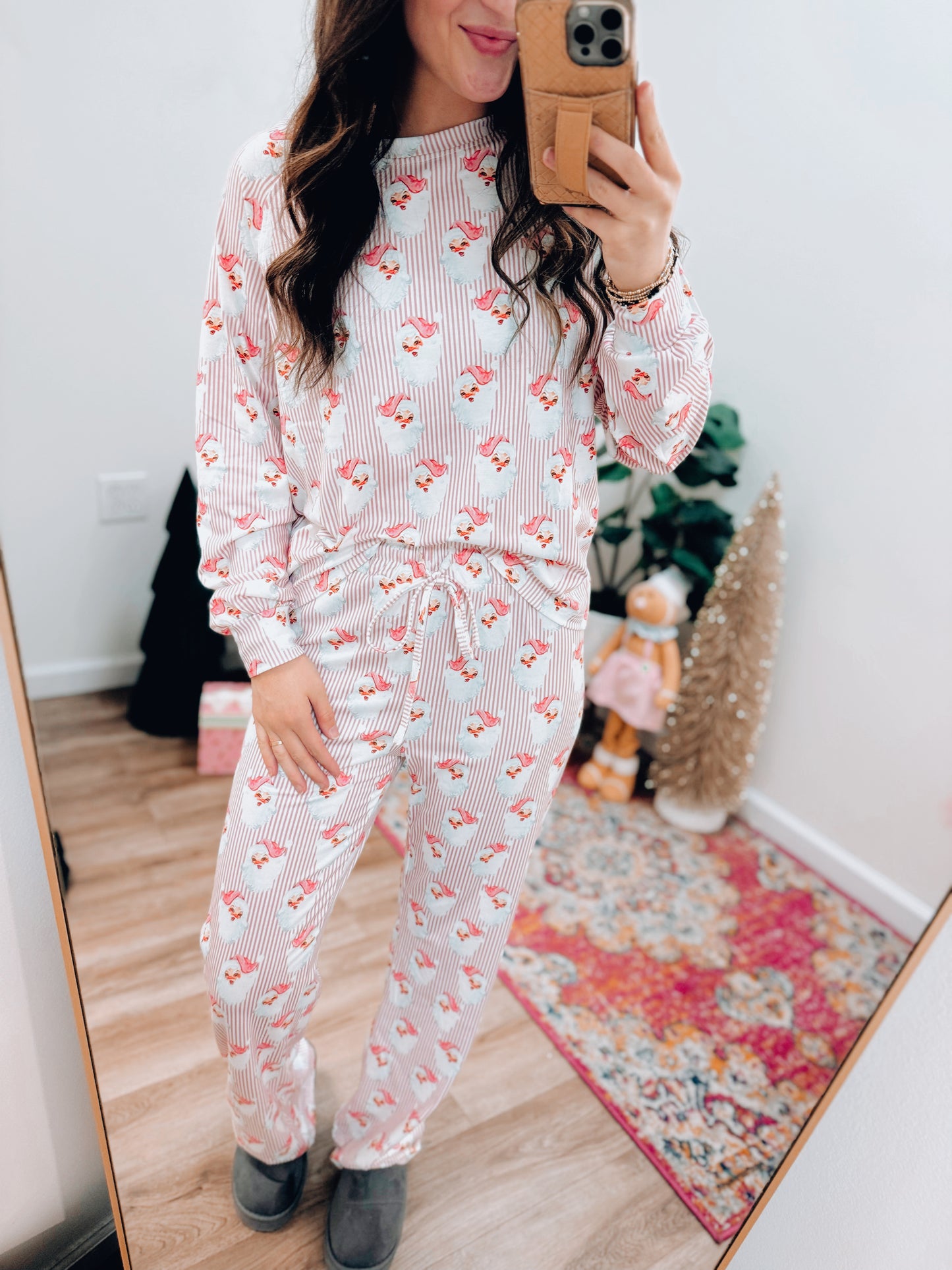 Comfy & Pink Santa Pj's