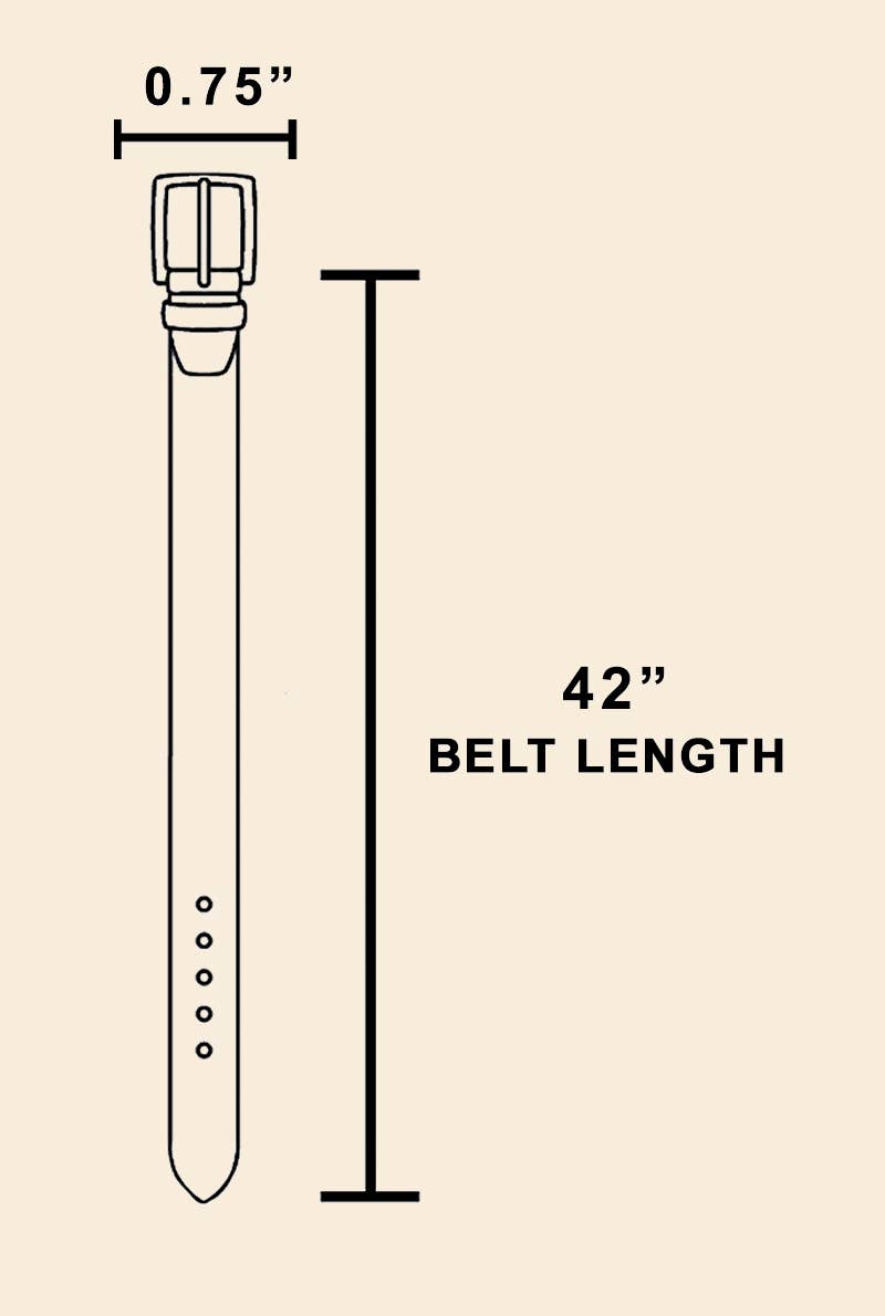 Black Thin Leather Belt
