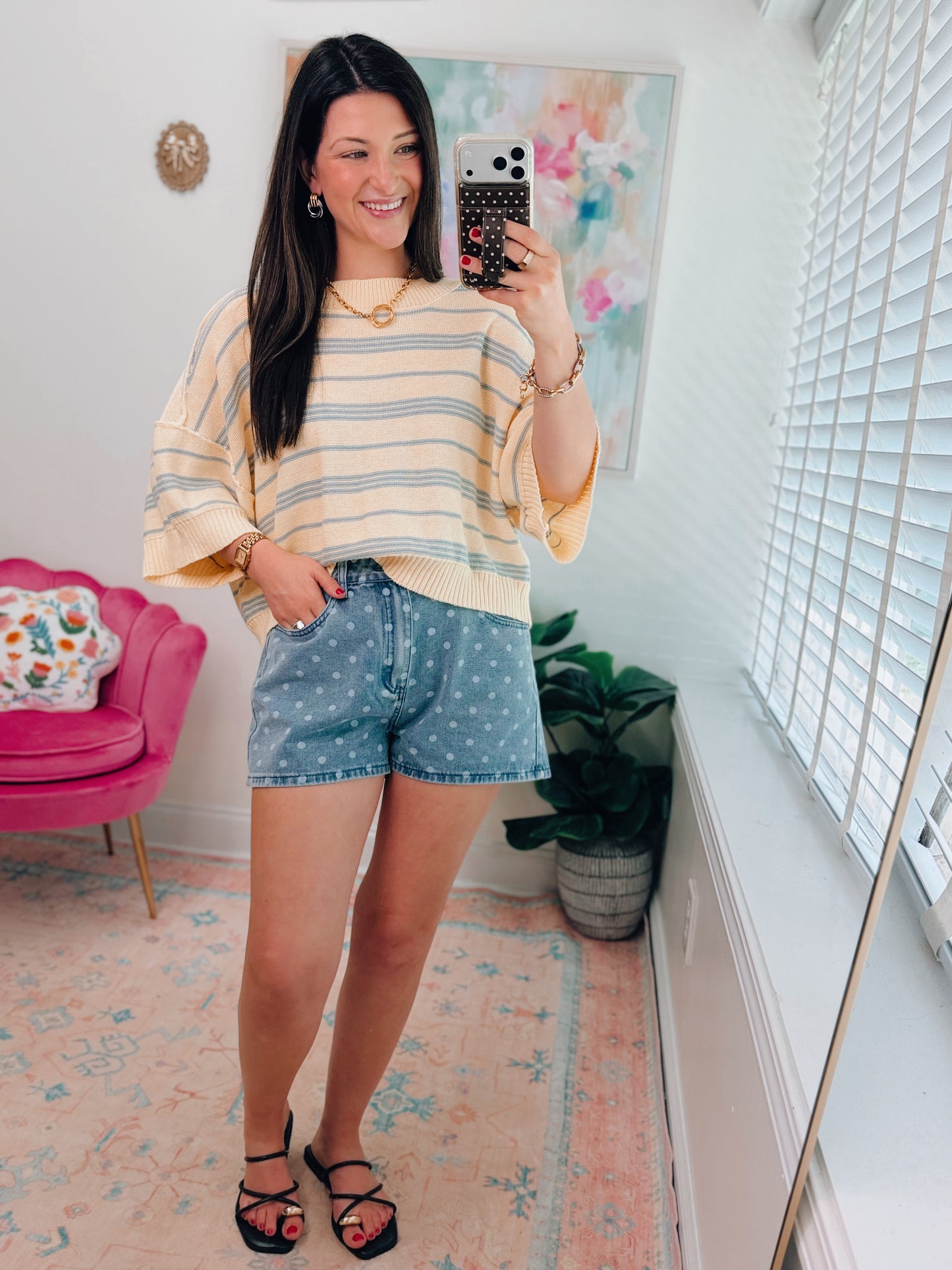 Butter Striped Knit Top