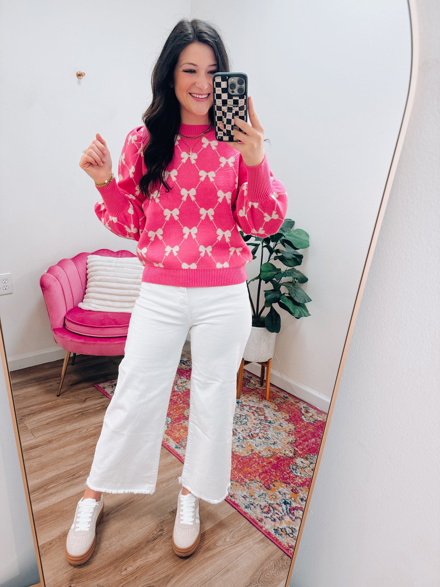 Electric Bows Puff Sweater