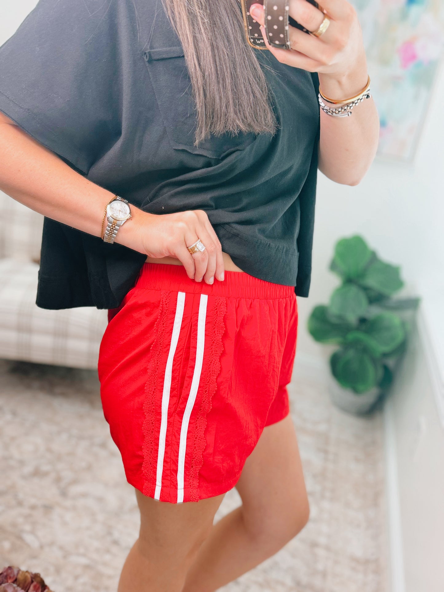 Side Lace Game Day Shorts