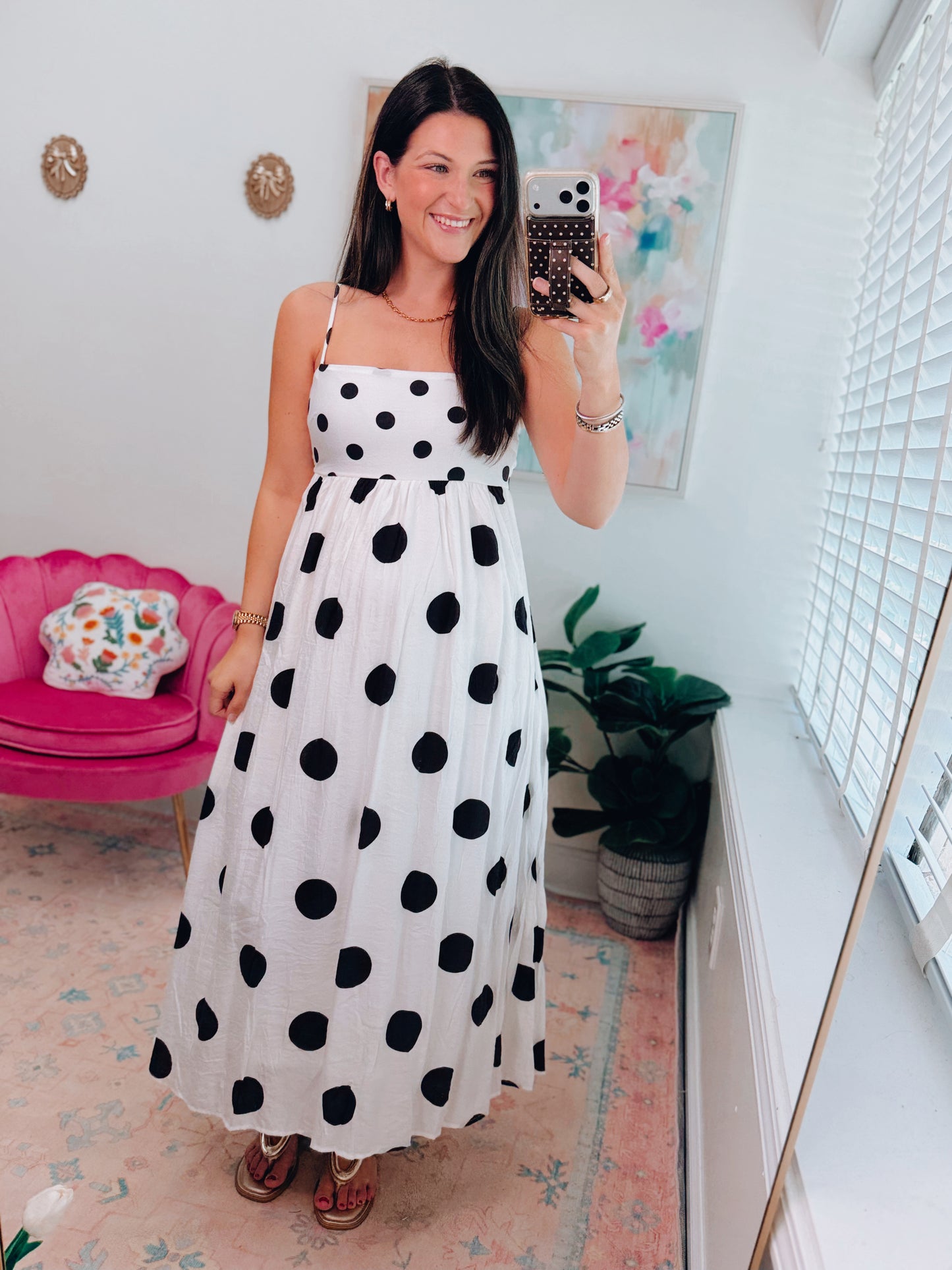 Willow Polka Dot Maxi Dress