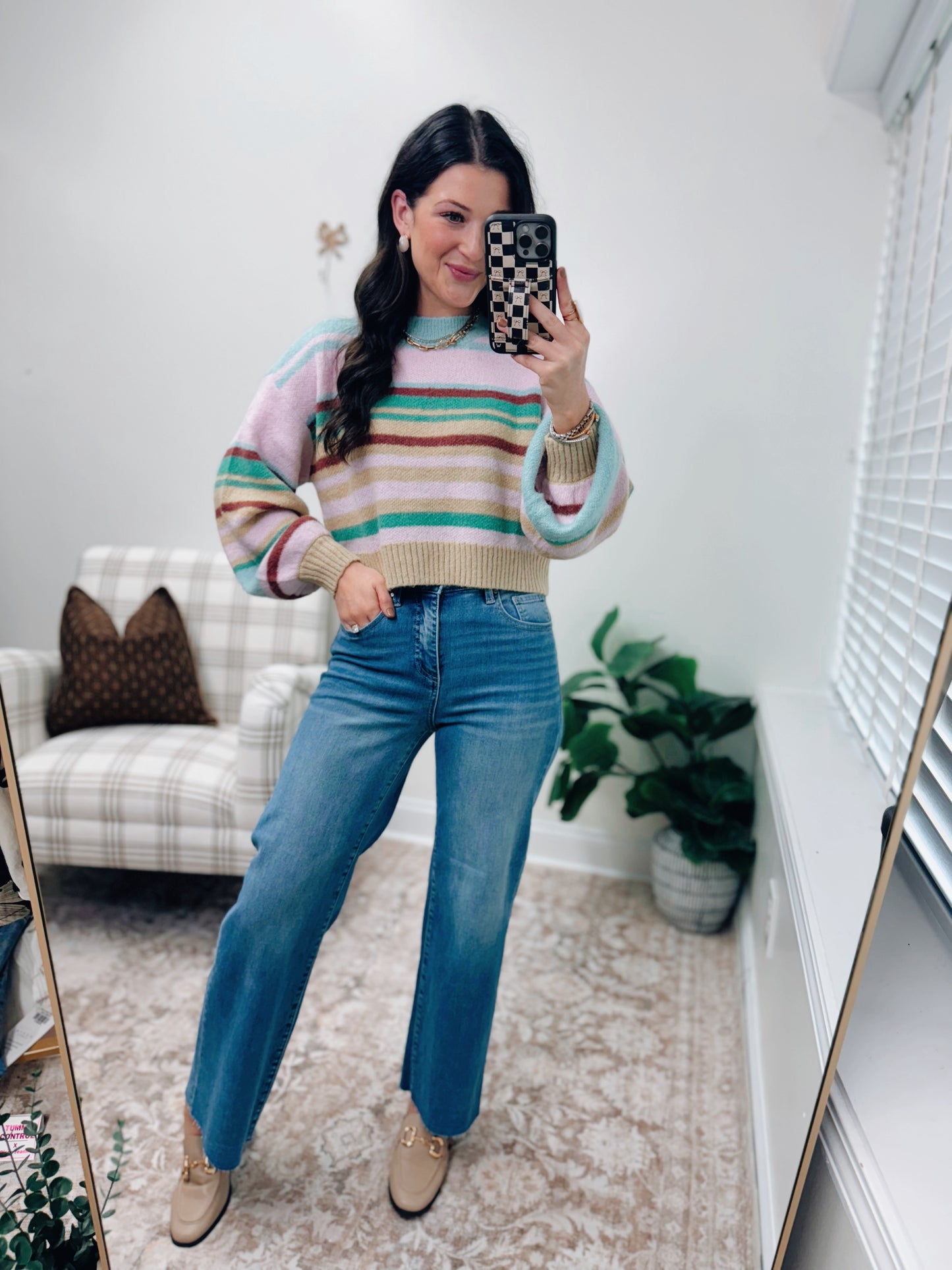 Mable Striped Colorblock Sweater