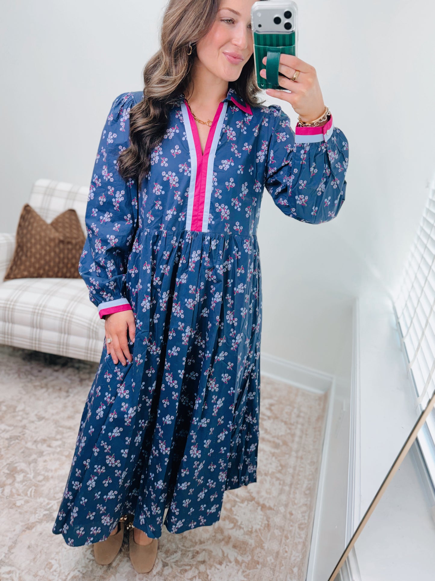 Beckett Floral Mix Midi Dress