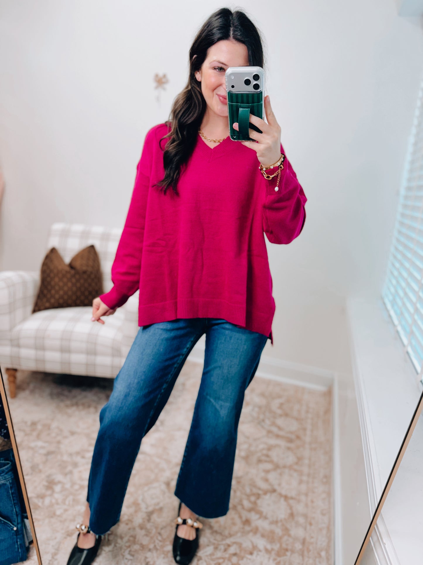 Aiden Magenta Plum Sweater