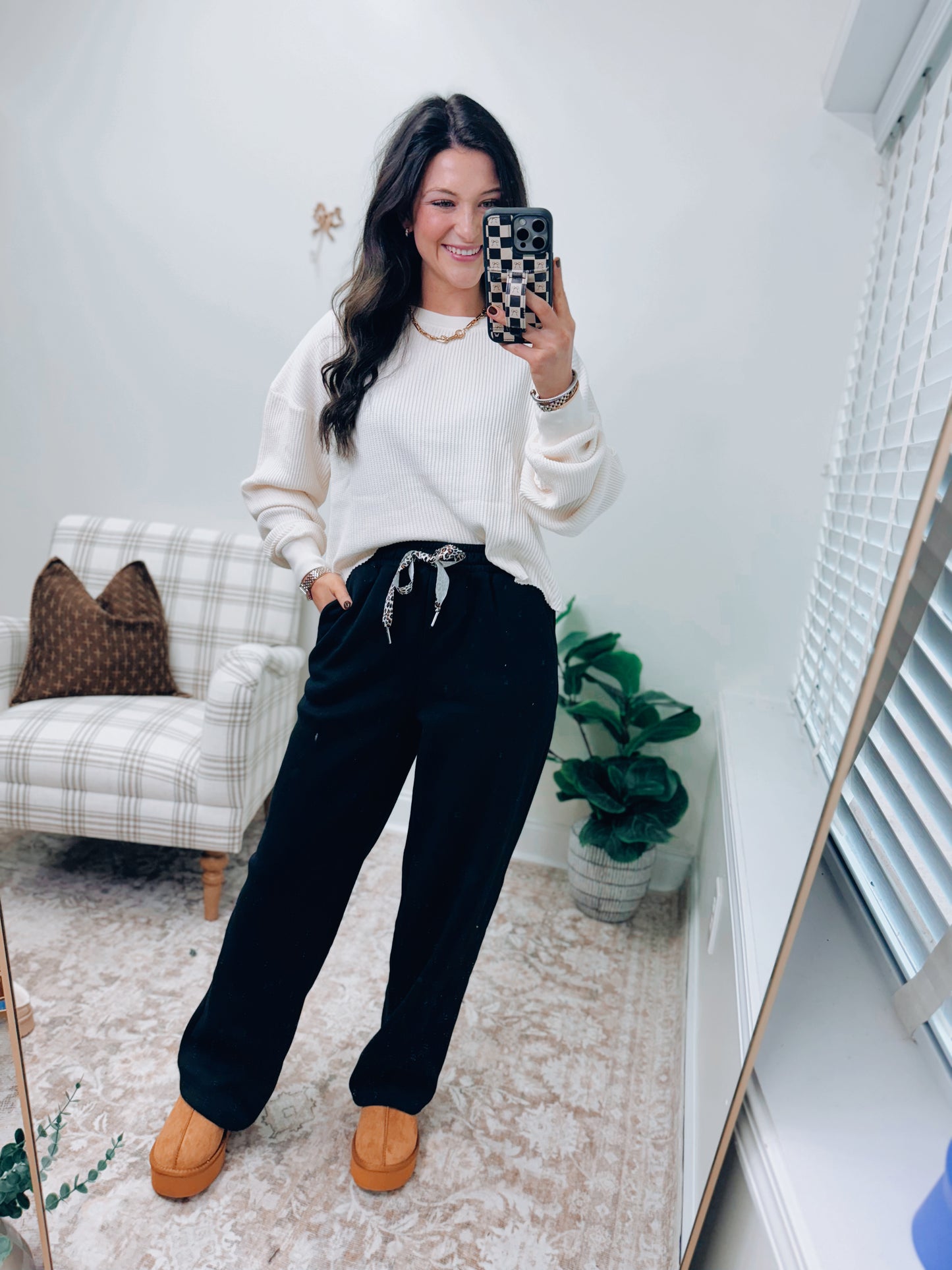 DOORBUSTER Leopard Drawstring Sweatpants