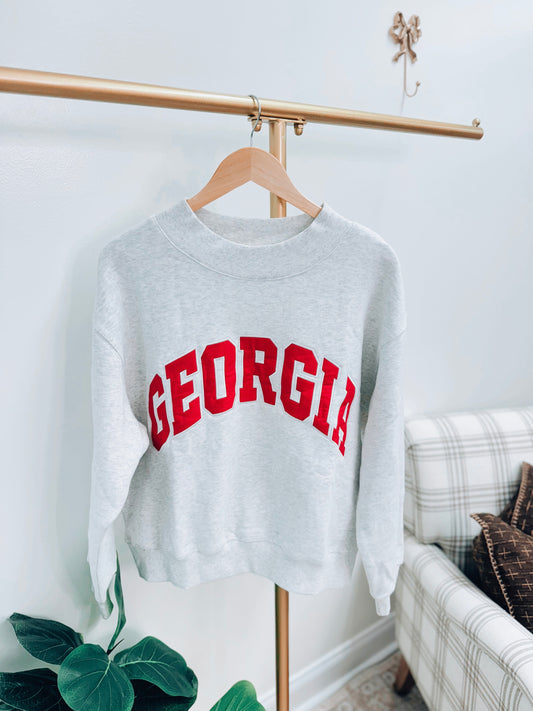 The Mock Club Pullover - GEORGIA