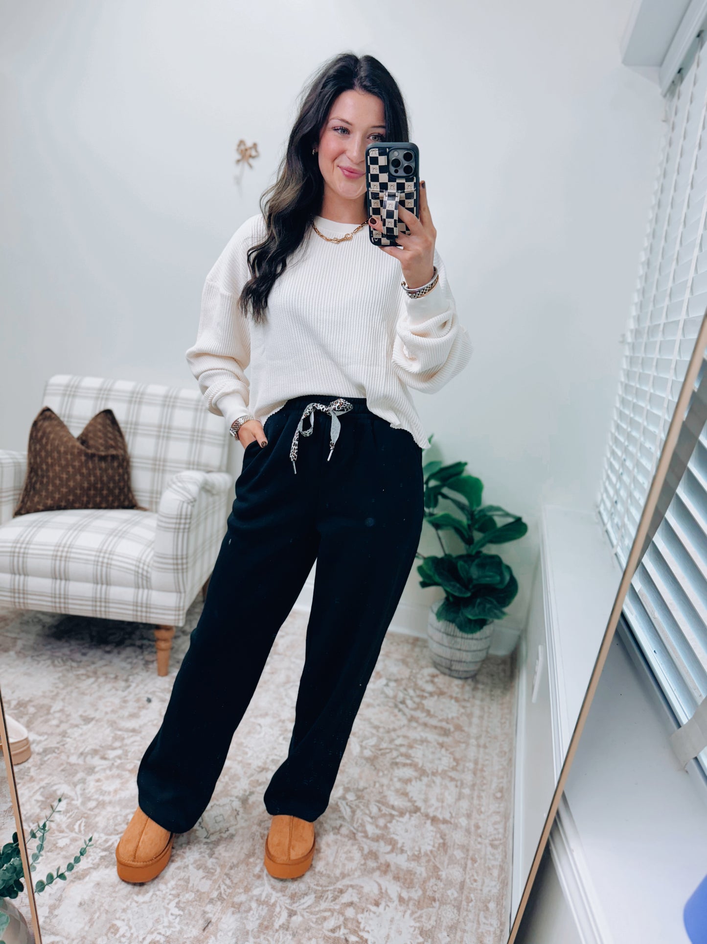 DOORBUSTER Leopard Drawstring Sweatpants