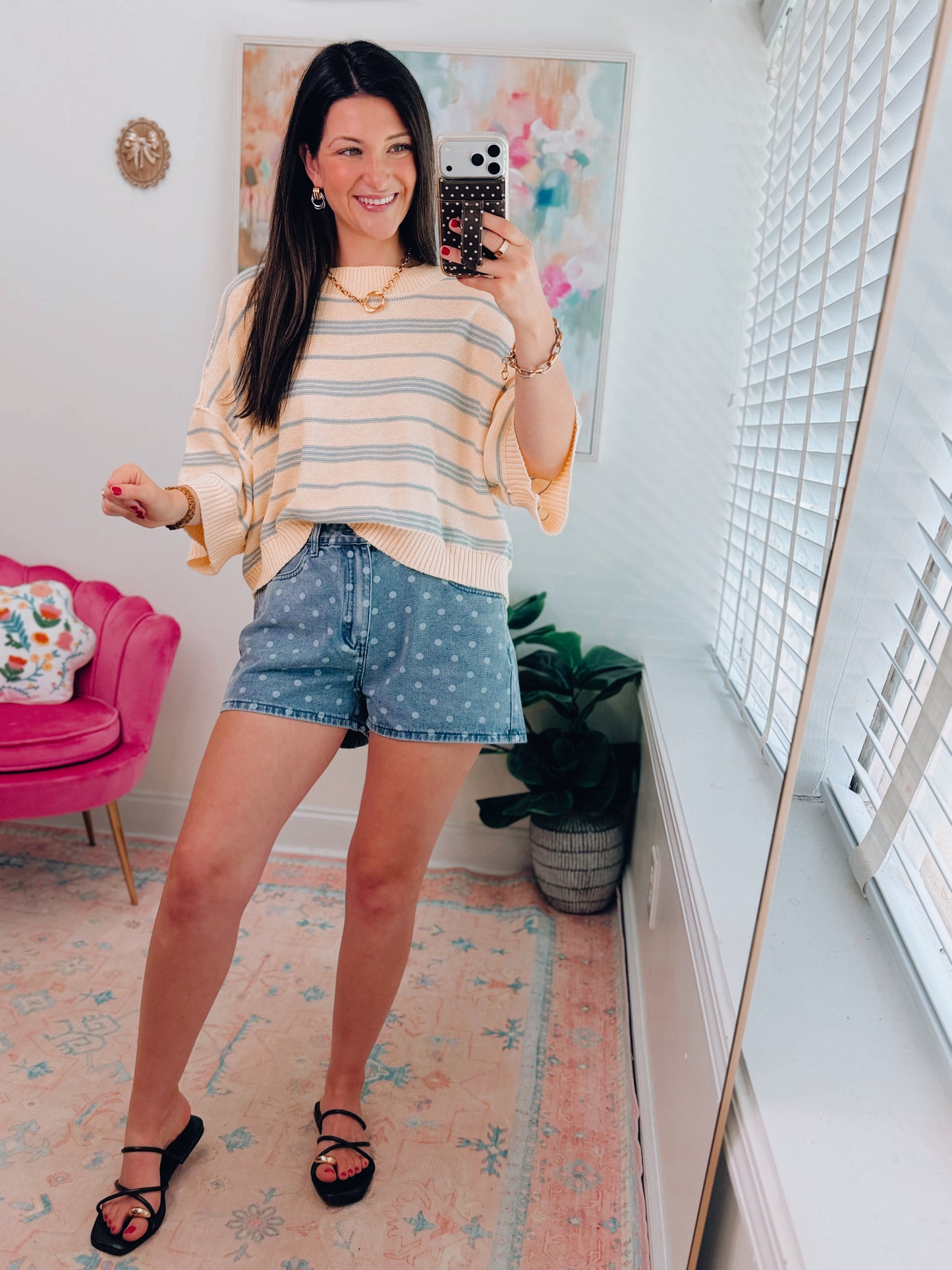Butter Striped Knit Top