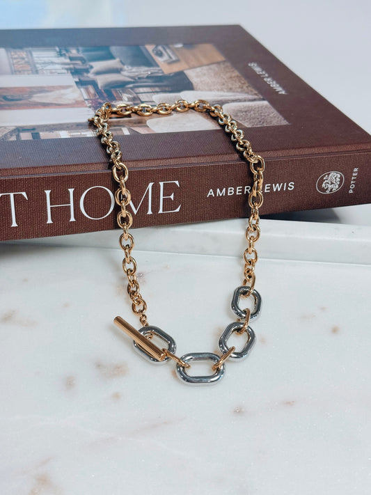 Isla Two Tone Chunky Necklace