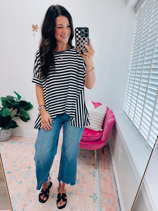 Stripes & Flow Top